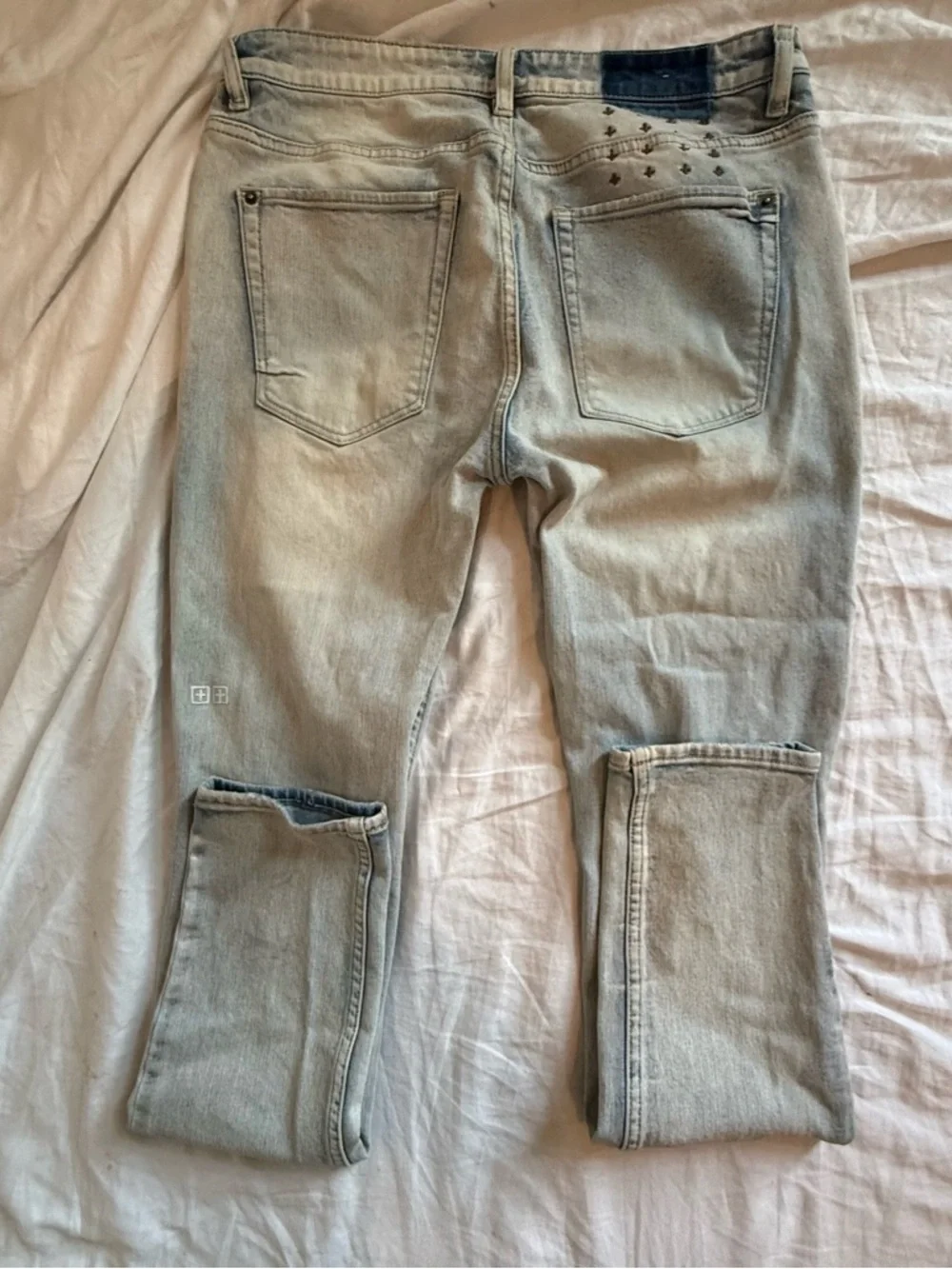 Ksubi Van Winkle Jeans 33 Light Wash Distressed Skinny Denim Trashed Men’s